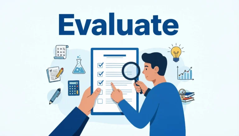 What Does Evaluate Mean